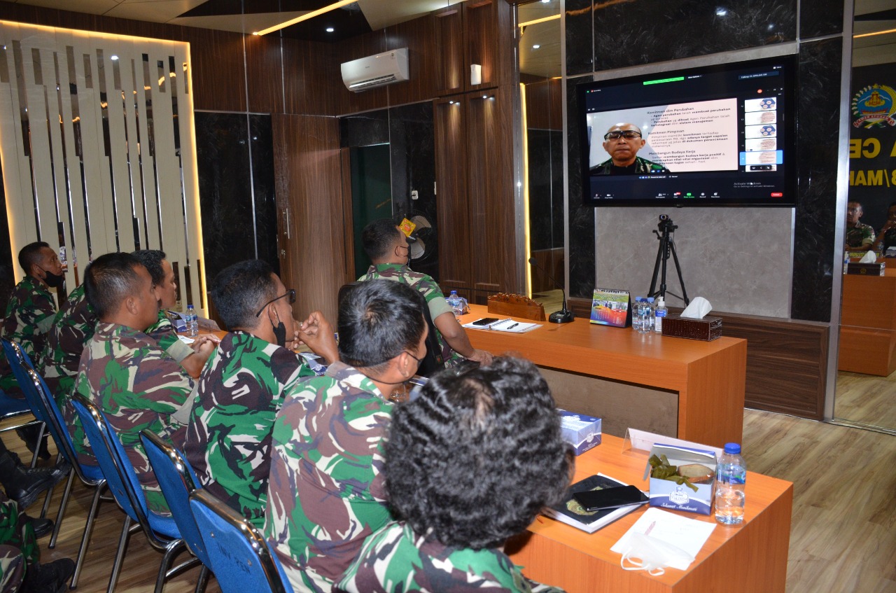 Korem 073/Mkt Menerima Sosialisasi Peraturan Menteri Pemberdayaan Aparatur Negara RI